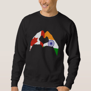 Canada India Flag Sweatshirt