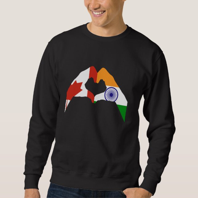Canada India Flag Sweatshirt (Front)