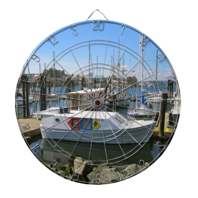 CANADA, Inner Harbour, Victoria, BC Dart Board (Front)