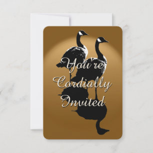 Canada Invitations Personalised Canada Goose RSVP
