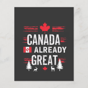 Canada is already great Anti MAGA Anti-Trump Flyer