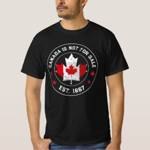  canada Is Not for Sale Est 1867 Canadian Flag T-Shirt