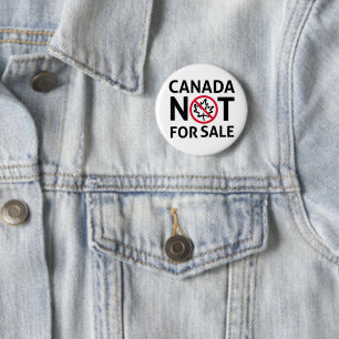 CANADA is not for Sale Freedom Canadian Oh 6 Cm Round Badge