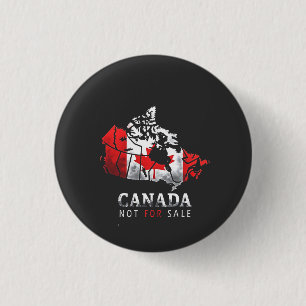 Canada Is Not for Sale Funny Trump America 3 Cm Round Badge
