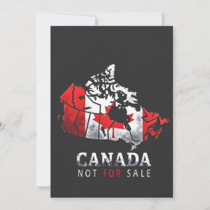 Canada Is Not for Sale Funny Trump America Holiday Card