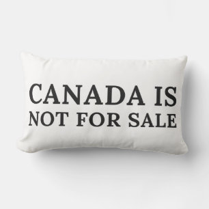 Canada Is Not For Sale - Political Message Lumbar Cushion