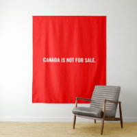 Canada is not for sale red white text minimalist