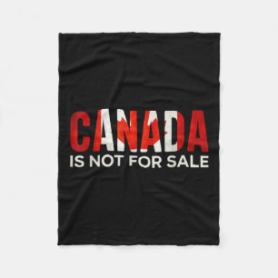 Canada Is Not For Sell Trump 51st State Retro Men  Fleece Blanket