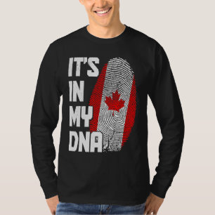 Canada It's In My DNA Canadian Flag Pride Roots T-Shirt