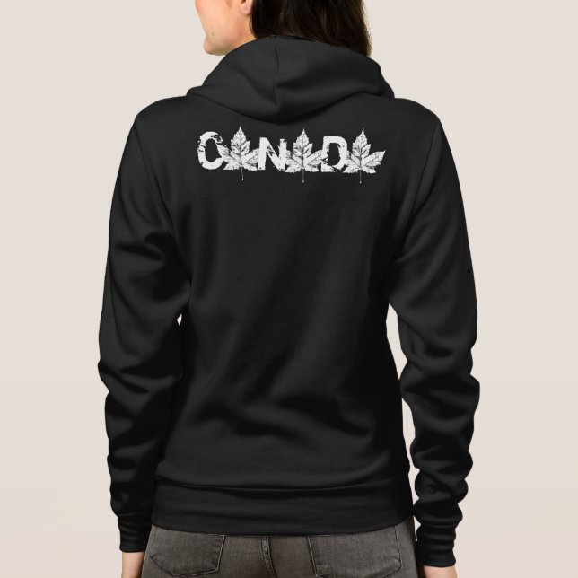Canada Jacket Women's Canada Souvenir Jacket Custo Hoodie (Back)