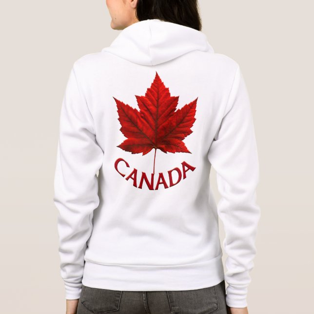 Canada Jacket Women's Canada Souvenir Sport Jacket Hoodie (Back)