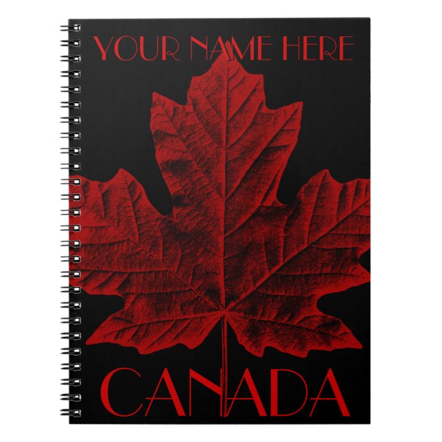 Canada Journal Custom Canada Souvenir Notebooks (Front)