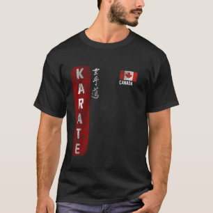 Canada Karate Canadian flag Kyokushinkai Dojo shot T-Shirt