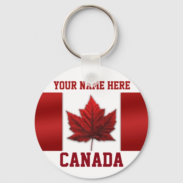 Canada Key Chain Personalised Canada Keychain (Front)