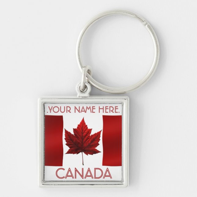 Canada Key Chain Personalized  Canada Key Chain (Front)