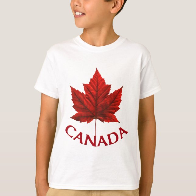 Canada Kid's T-shirt Canada Souvenir Kid's Shirts (Front)