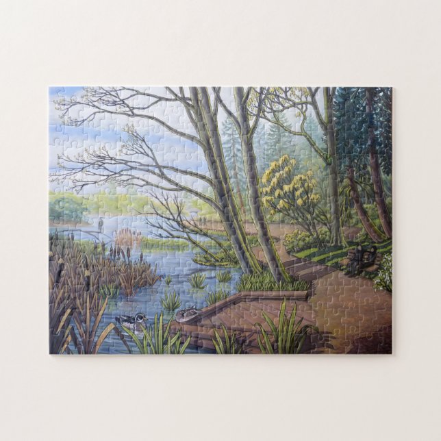 Canada Landscape Puzzle Lost Lagoon Puzzle (Horizontal)