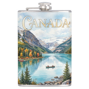 CANADA. Landscape. Vinyl Wrapped Flask