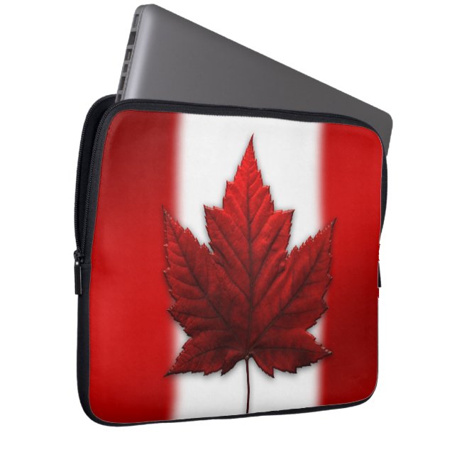 Canada Laptop Sleeve Canada Flag Computer Souvenir (Front Right)