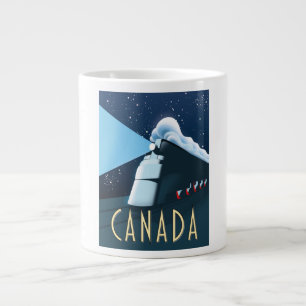 Canada Locomotive travel poster Large Coffee Mug