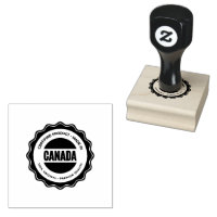 Canada Logo Printed Sleek Silvery Shimmer Ink Mark