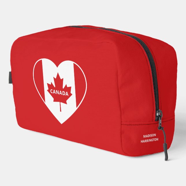 CANADA Love custom name Dopp Kit (Right Corner)