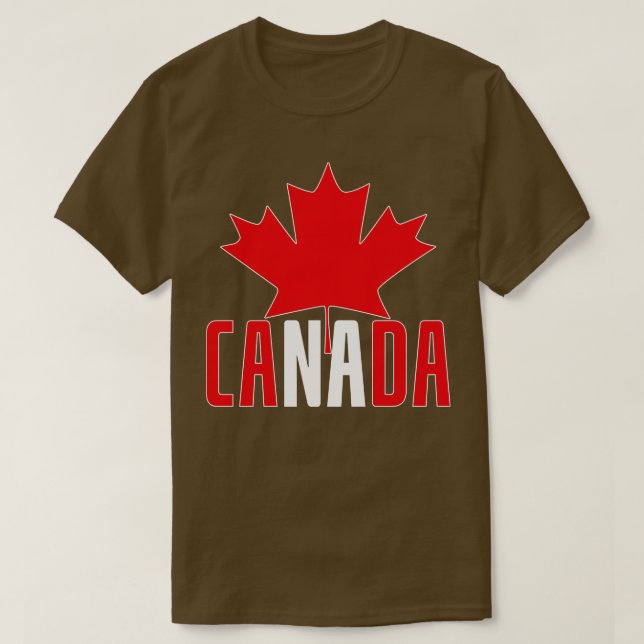 Canada Lover Canadian Maple Leaf Canada T-Shirt (Design Front)