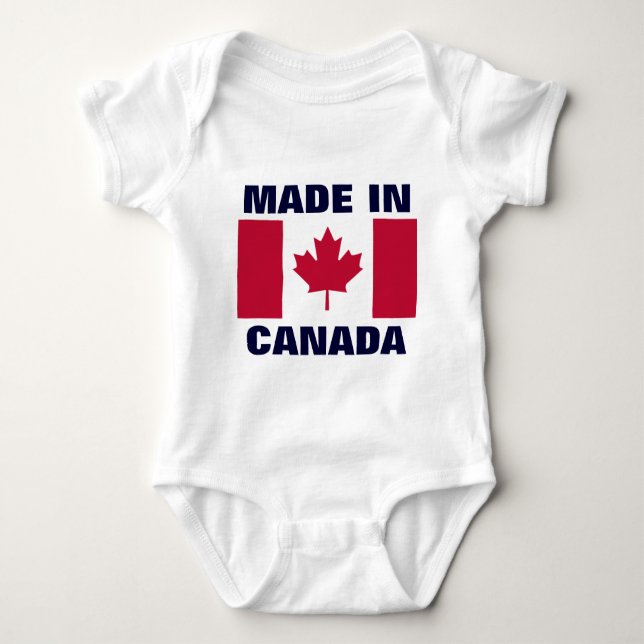 CANADA: Made in Canada Baby Bodysuit (Front)