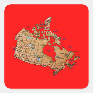 Canada Map Sticker