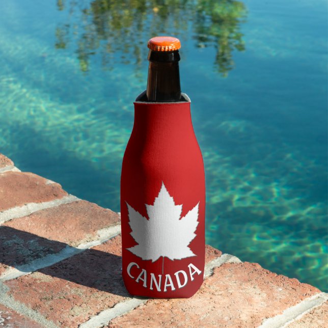 Canada Maple Leaf Bottle Cooler Custom Souvenir (In Situ Pool)