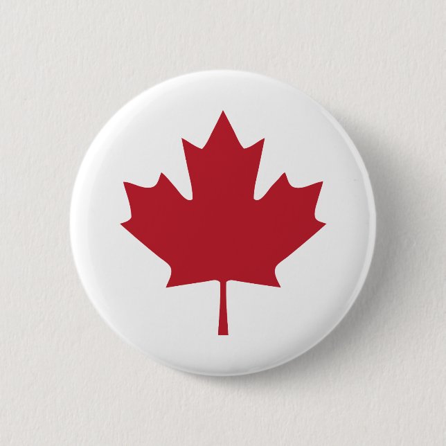 Canada Maple Leaf Button (Front)
