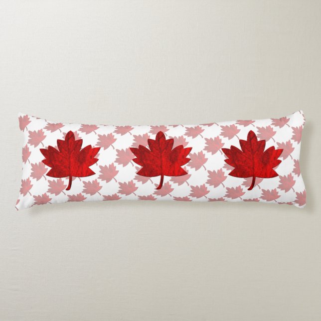 Canada-Maple Leaf by Shirley Taylor Body Cushion (Front)