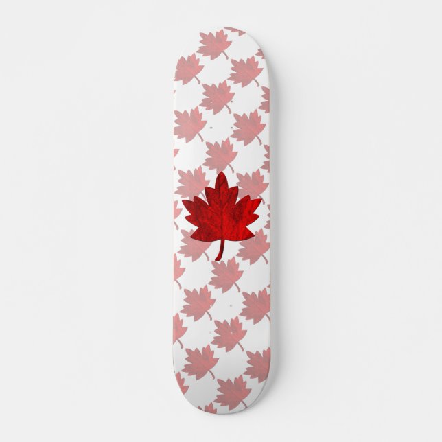 Canada-Maple Leaf by Shirley Taylor Skateboard (Front)
