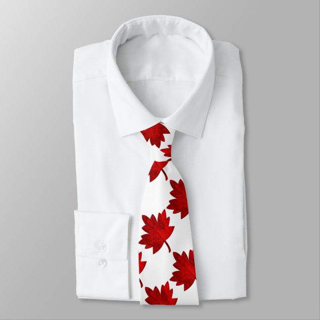 Canada-Maple Leaf by Shirley Taylor Tie (Tied)