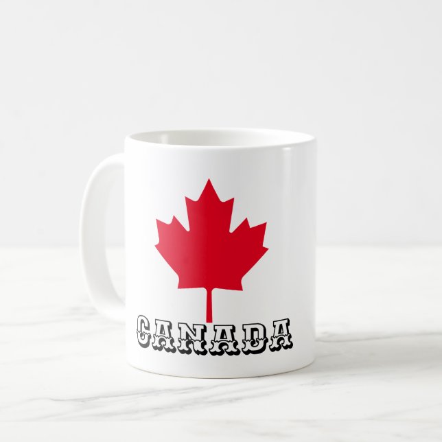 CANADA MAPLE LEAF - CANADA DAY COFFEE MUG (Front Left)