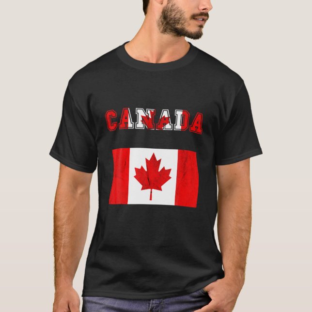 Canada Maple Leaf Canadian Pride Canadian Roots Ca T-Shirt (Front)