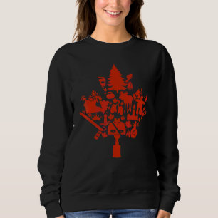 Canada Maple Leaf Canadian Symbols Canadian Root Sweatshirt