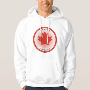 Canada Maple Leaf Circle Shape Hoodie