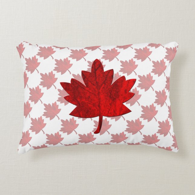 Canada-Maple Leaf Decorative Cushion (Front)