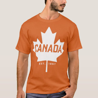 Canada Maple Leaf design Canada Est 1867 Vintage S T-Shirt