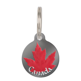 Canada Maple Leaf Dog Tag Custom Canada Pet Tags