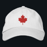 Canada Maple Leaf Embroidered Hat<br><div class="desc">Canada Maple Leaf  in red embroidered on this cute hat for Canada day or any other day for the Canadians.</div>