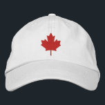 Canada Maple Leaf Embroidered Hat<br><div class="desc">Canada Maple Leaf  in red embroidered on this cute hat for Canada day or any other day for the Canadians.</div>