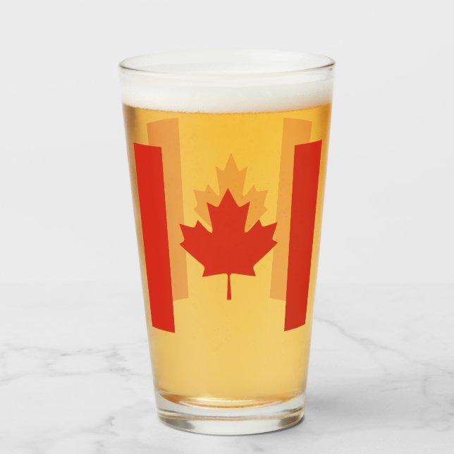 CANADA MAPLE LEAF GLASS (Front Filled)