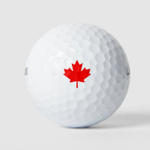 Canada maple leaf golf balls