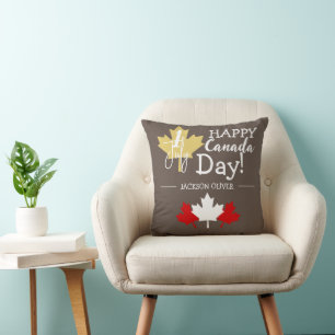 Canada Maple Leaf, Happy canada day, 1st of July Cushion
