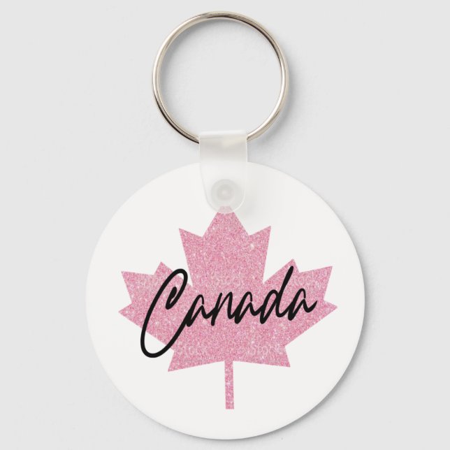 Canada  Maple leaf      Key Ring (Front)