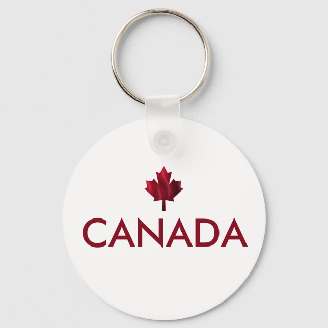 Canada Maple Leaf Key Ring (Front)