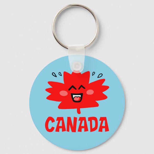Canada Maple Leaf Key Ring (Front)