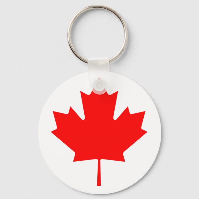 Canada Maple Leaf Key Ring (Front)